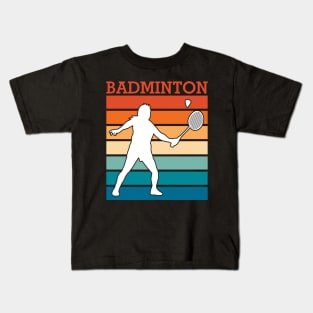 Badminton Player Kids T-Shirt